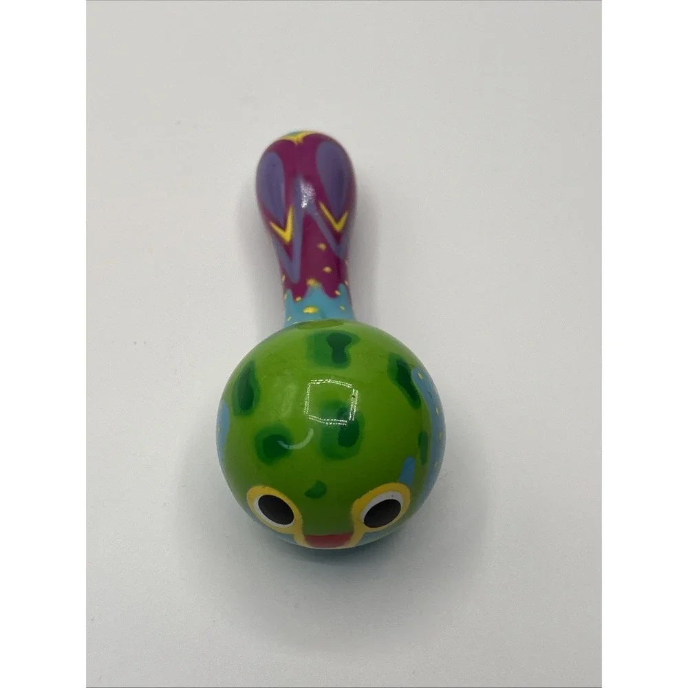 Hand Painted Wooden Shaker Music Instrument  4.5 Inch Pre-Owned‎